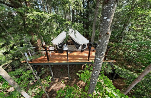 Brantingham House | Island Glamping w/Boat, HotTub and Pet Friendly