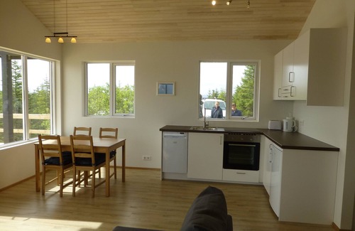 Selfoss House | Isolated lakeside house, view of glaciers & volcanoes, good for day trips - new!