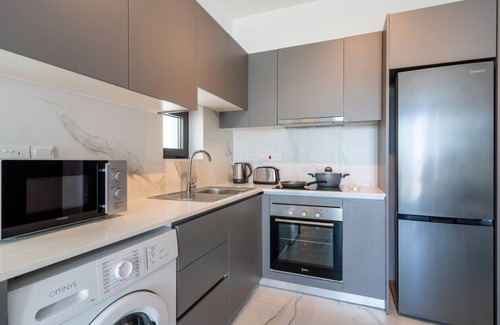 Larnaca Apartment | Ivory 1-Bedroom Apartment in Aradipou