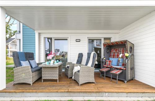 Kappeln Apartment | Kerstins-Kleinod,Olpenitz-Resort,Kappeln, gratis Internet, Magenta-TV ,Parkplatz vor dem Haus, 300 Meter zum Strand,Infrarotsauna,ganz neu