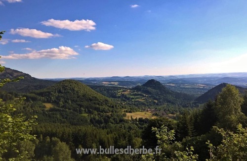 Queyrieres Villa | La Bulle de Pierre: Ecolodge with private spa - Bulles d'Herbe