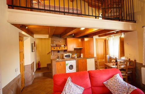 Pinuecar House | La Fragua is a beautiful little house with a gable roof built in stone and wood