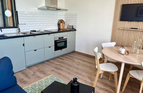 Langrune-sur-Mer Apartment | La Galonière Noire, Appartement vue mer