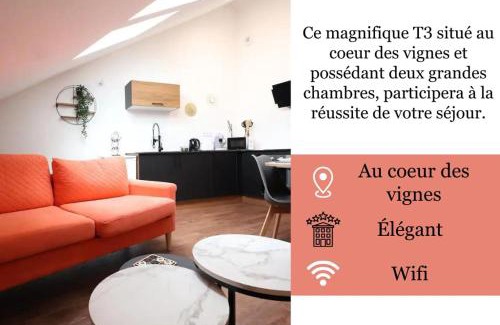 Jonchery-sur-Vesle Apartment | La perle de champagne 4 pers au coeur des vignes