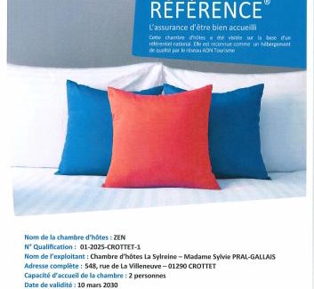 Crottet Bed & Breakfast | La Sylreine