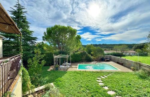 Euzet-les-Bains Villa | La Villa Verte, Piscine privative