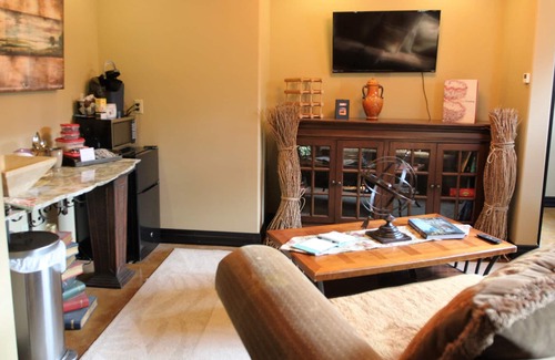 McKenna Apartment | Lake Front Castle Style Custom Home Balcony Suite