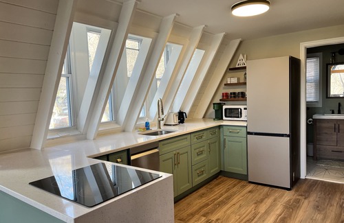 Wantage Cabin | Lake Glenwood A-Frame Cabin stunning views, fire pit, game room, Pet Friendly