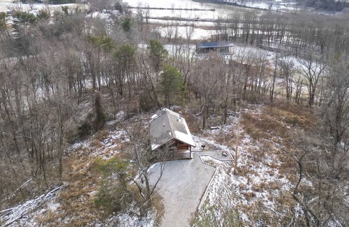 Logan Cabin | Lake Logan Hilltop Cabin with Hot Tub and Fire Pit
