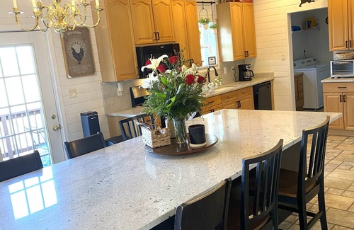 Rutherfordton House | Lake Lure Area Mountain Creek Lodge on 30 acres with private pristine river!