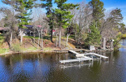 Lake Wissota House | Lake Wissota Home with Private Dock and Fire Pit!