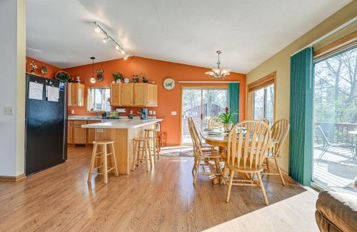 Lake Wissota House | Lake Wissota Home with Private Dock and Fire Pit!
