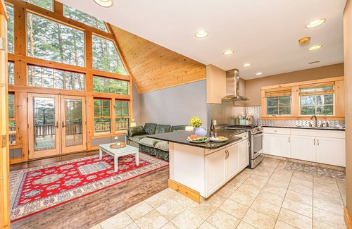 Owls Head Ski Chalet | Lakefront 2 Bedroom Adirondack A Frame Chalet