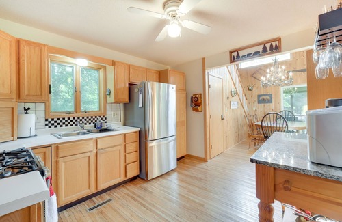 Markville Cabin | Lakefront Cabin w/Private Dock + Beach + Fire Pit