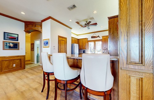 Bridgeport House | Lakefront estate with spectacular views, large deck, tiki bar, & private dock