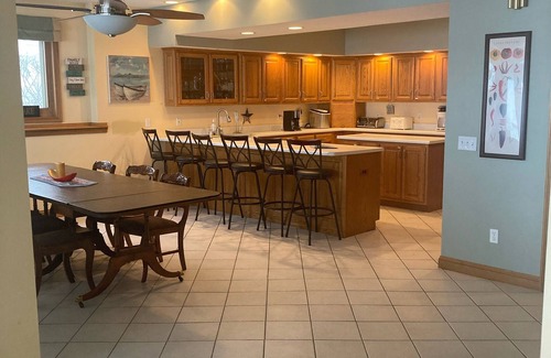 Angola House | Lakefront Home on Crooked Lake, Beautiful Views and Plenty of Space and Hot Tub!