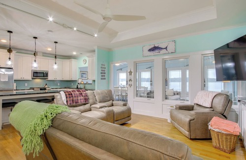 Cross Hill House | Lakefront Home w/Hot Tub & Dock in Cross Hill!