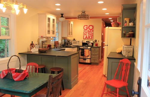 Kattskill Bay House | Lakefront House & Cottage ~ walk-in beach, hammock, canoe, kayaks and sunsets