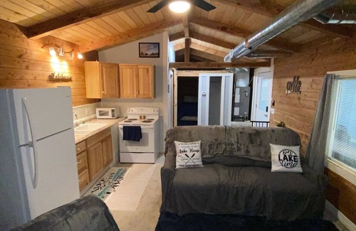 Portage Lakes Cabin | Lakefront Log Cabin in Historical Portage Lakes!