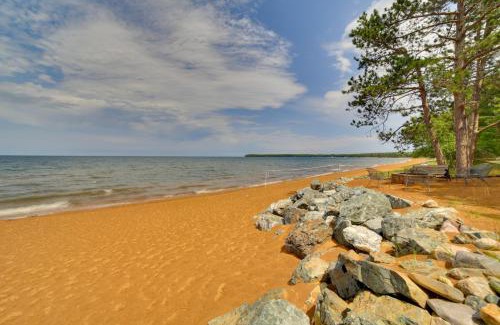 Big Bay House | Lakefront Lookout! Private Sand Beach on Superior