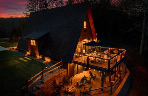 Mill Spring House | Lakefront, New, Private Dock, Hot Tub, Fire Pit, Canoe, Incredible Views