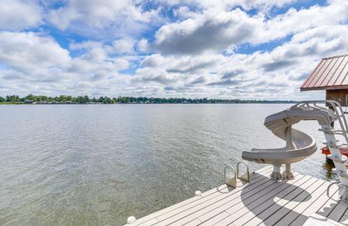 Oscar House | Lakefront Oscar Home with Game Room and Boat Dock!