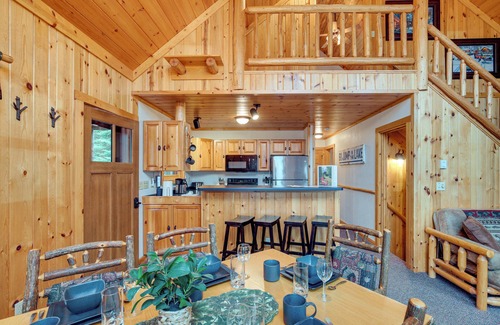 Presque Isle Cabin | Lakefront Presque Isle Cabin w/Private Dock