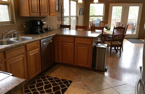 Big Creek House | Lakefront, Quiet Cove, 2 Slip Covered Dock, Hot tub, 2 FirePits, Ice Machine