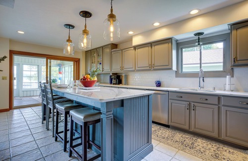 Syracuse House | Lakefront Syracuse Home w/Deck & Private Dock!