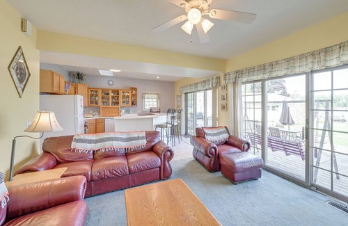Warsaw House | Lakefront Warsaw Home w/Private Dock + Golf Cart
