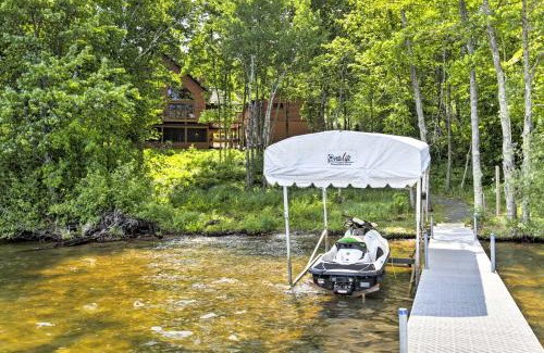 Birchwood House | Lakefront Wisconsin Cabin with Boat Dock!