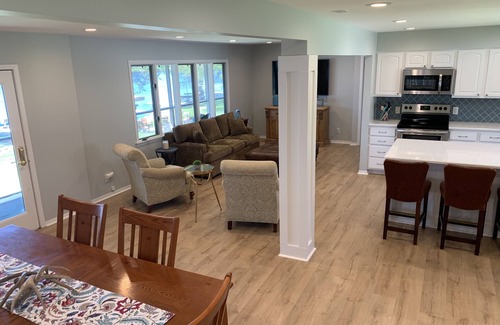 Nekoosa House | Lakefront Wisconsin home minutes from Sand Valley, w/pontoon boat rental option