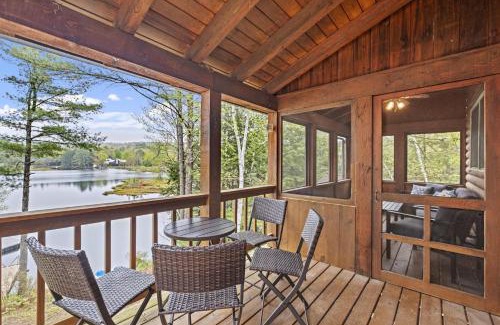 Sanbornton House | Lakefront Wprivate Beach - Luxury Log House!