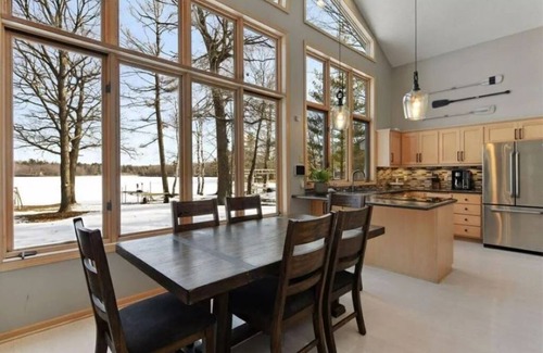 Deerwood Cabin | Lakeside home on one acre with private beach 90 minutes from the Twin Cities