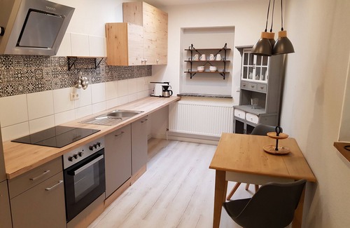 Oetzen Condo | Large, bright vacation apartment in the Lüneburg Heath with pool house and 2 balconies