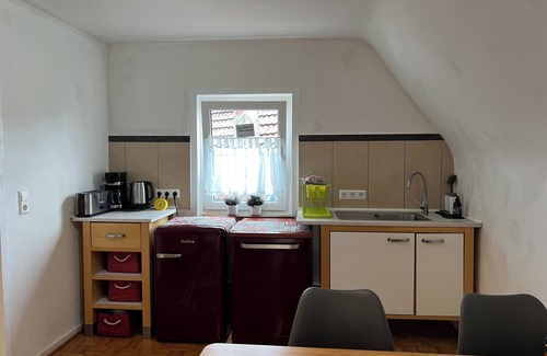 Schwaebisch Hall Apartment | Large ecological vacation apartment in old attic building with beautiful garden 3-6 persons