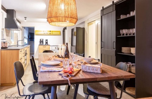 Blaufelden House | Large farmhouse with fenced garden, indoor sauna, fireplace