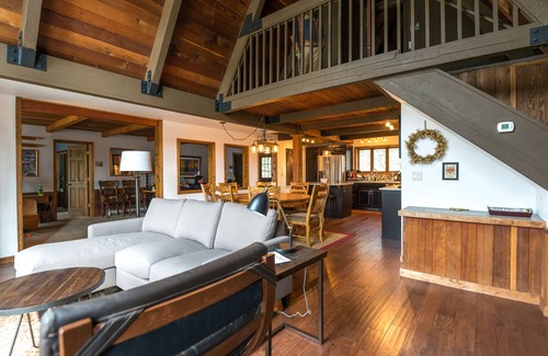 Weisshorn House | Large home 3 blocks off Main Street with Fabulous Ski Hill Views