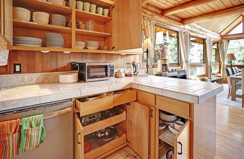 Camano Island House | Large Log Cabin w/Ocean Views, indoor/outdoor games, 5mins walk to beach