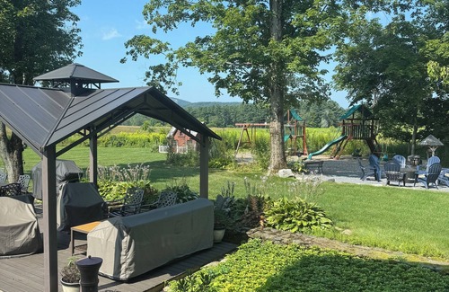 Pittsfield House | Large open floor plan. Private yet close to everything. Lovely meadow views