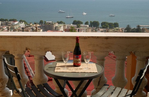 Vittorio Emanuele Apartment | Large Studio - Very Light & Airy - Balcony - Stunning Sea Views - Wi-Fi