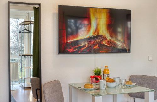 Stadtbezirk Ost Apartment | Larooms - Sonne#1, STUDIO mit Parkplatz in ruhiger Lage und perfekter Anbindung