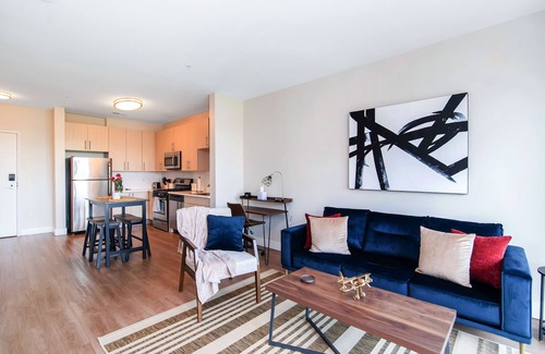 Downtown Apartment | Lavish 1 bed Apt + Rooftop & Gym - Downtown Stamford
