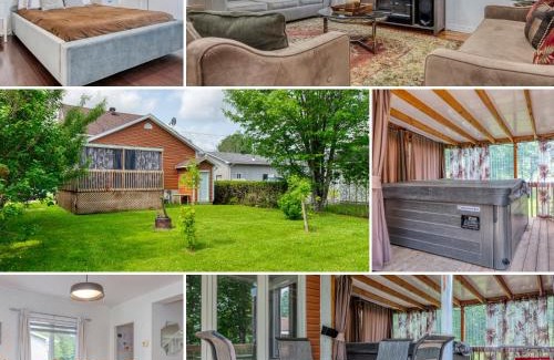 Stratford Ski Chalet | Le Natural Lodge - Idéal Famille & Groupe x8 - Weekend & Vacances Détente - Jacuzzi Vue Campagne Dégagée - Quartier Calme - Jardin - Terrasse - Barbecue - 10min des lacs - Parking privé & Borne Voiture Électrique - Check In Flexib - Linge de maison fourni