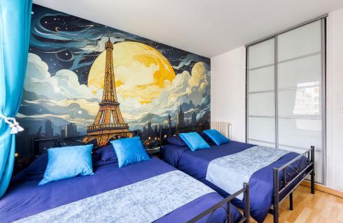 Vanves Apartment | Le Palais des Secrets - 10 minutes de Paris - Balcon