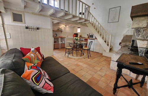 Celles Cottage | Le Tilleul, an intimate mezzanine cottage on the side of a hill. Superb views