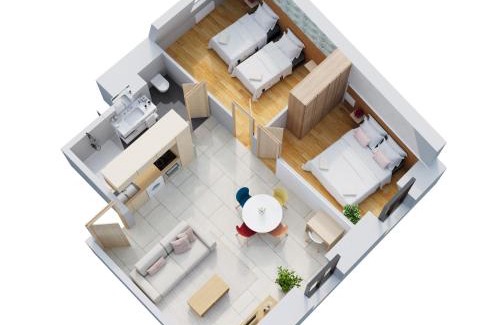 Bonnieres-sur-Seine Apartment | Les bonn'apparts sur seine - La spacieuse - Famillial 6pers - Parking