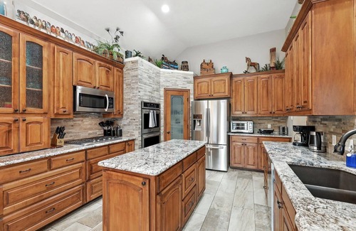 Lewisville House | Lewisville Luxe Oasis | Pool, BBQ, Theater Room