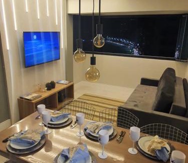 Centro Apartment | Lindo apto tudo novinho, prédio frente mar