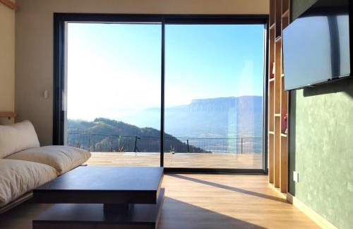 La Combe-de-Lancey Apartment | Logement avec jacuzzi et sauna en terrasse, belle vue panoramique